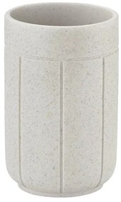 Krémovobiely téglik na zubné kefky z polyresínu Kua – Blomus