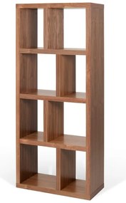 Hnedá knižnica v dekore orecha 70x159 cm Berlin – TemaHome