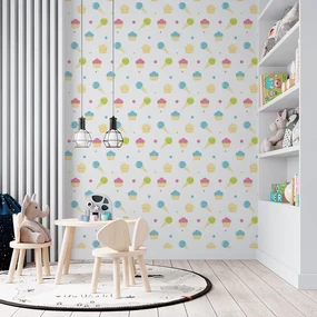 Sablio Tapeta Zmrzlinky a muffiny - 125x75 cm