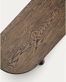 Tmavohnedý konferenčný stolík z dubového dreva 64x146 cm Pirita – Kave Home