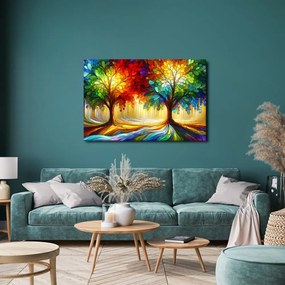 Obraz farebný strom života v lese