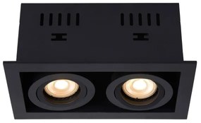 Lucide 09926/02/30 - Podhľadové svietidlo CHIMNEY 2xGU10/50W/230V čierna