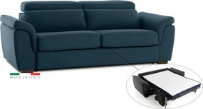 Pohovka FELYNE br. FIORELLO s rozkladom na každodenné spanie, 140, tm. modrá (jazz - 17 blue)