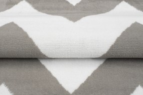 TA Koberec C437A SVETLO SIVÁ/BIELA BALI PP Rozmer: 140x200 cm