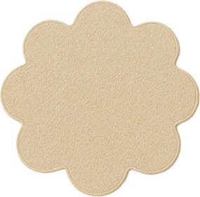 Vopi, Kusový koberec Eton béžový kvetina, 120x120 kvietok, béžová, kuchyňa