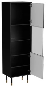 VITRÍNA CAMILLO ČIERNA + ZLATÁ 54 cm