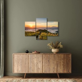 Obraz hory pri západe slnka (90x60 cm)