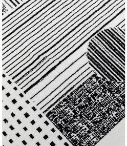 Boas koberec čierno-biely 170x240 cm