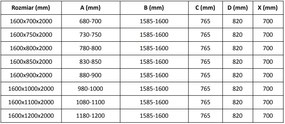 Mexen Velar, sprchový kút s posuvnými dverami 160 x 90 cm, 8mm šedé sklo, zlatá matná, 871-160-090-41-55