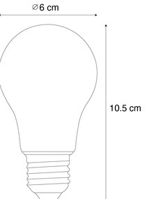 Inteligentná E27 stmievateľná v Kelvinoch LED žiarovka A60 číra 7W 806 lm 1800-3000K