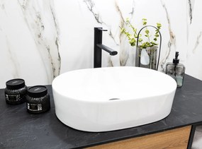 Laveo Desna, oválne umývadlo na dosku 500x350x120 mm, biela, LAV-VUD_6250