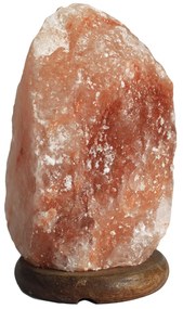Himalájska soľná lampa s dreveným podstavcom 2-3kg