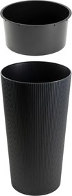 PLASTOVÝ KVETINÁČ URBANIKA ECO 75X41 CM ČIERNA