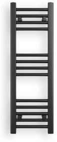 Erga Puerto, vykurovacie teleso 900x300 mm, 300W, čierna matná, ERG-LAV-GRZE-BK-3090