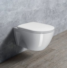 GSI GSI, PURA ECO závesná WC misa, Swirlflush, 55x36 cm, biela ExtraGlaze, 880711