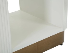Nočný stolík Tolosa 48 cm biely/jaseň