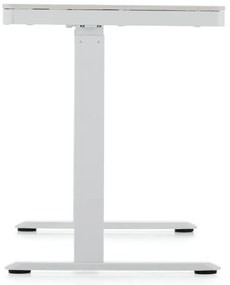 Výškovo nastaviteľný stôl OfficeTech 2, 120 x 60 cm, biela