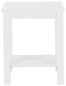 Kondela Nočný stolík, masív/biela, FOSIL