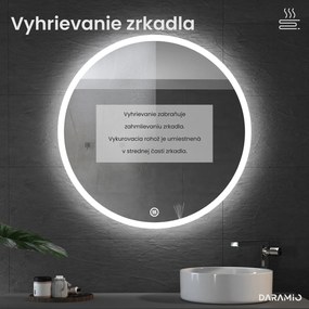 Okrúhle zrkadlo s LED svetlom E1