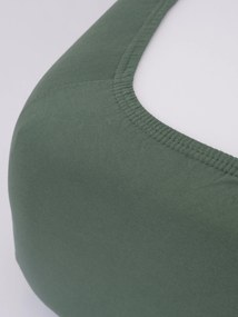 Jersey plachta do postieľky Classic 70 × 140 cm - olivová