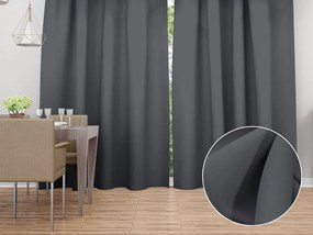 Biante Dekoračný záves Rongo RG-076 Sivý 140x150 cm