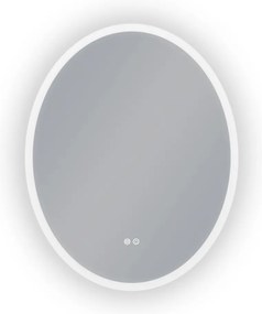 Erga Paola, oválne LED zrkadlo 80x100cm, 2645 lm, 3 farby svetla, predné a zadné osvetlenie, ERG-V01-302-1080-00