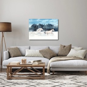 Obraz maľovaných koní (70x50 cm)