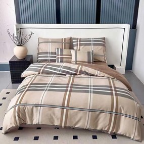 Flanelové obliečky Homa BELINA BEIGE 7-set 140x200 cm