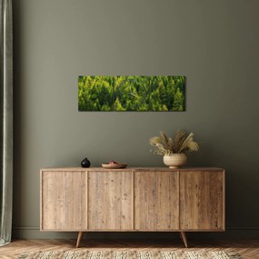 Obraz - Hustý les (s hodinami) (90x30 cm)