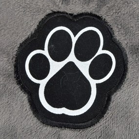 Sivý semišový pelech pre psa ø 50 cm Flakes – Love Story