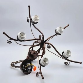 Luster na reťazi RETRO II 5xE27/60W/230V