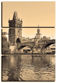 Obraz na plátne - Karlov most v Prahe - obdĺžnik 7259FB (105x70 cm)