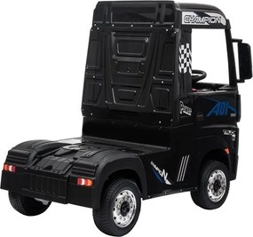 LEAN CARS Elektrické autíčko Mercedes Actros čierne lakované MP4