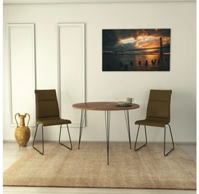 Asir Jedálenský stôl SANDALF 75x90 cm hnedá AS0829