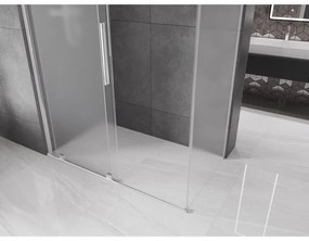 Mexen Velar, sprchový kút s posuvnými dverami 140 x 75 cm, 8mm sklo námraza, chrómová, 871-140-075-31-01