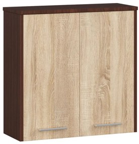 Kúpeľňová skrinka W 60 cm FIN 2D wenge / sonoma