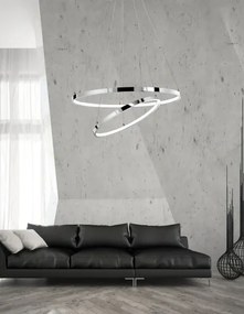 LED luster Aria 75W 60 chrome