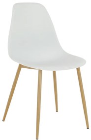 Jedálenská stolička Sintia - biela / prírodná