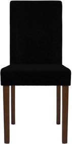 Sada 2 ks jedálenských stoličiek Ina látka cord, antik tmavá - čierna