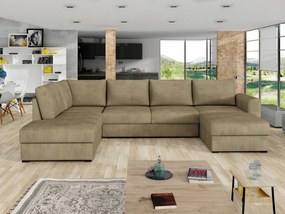 Sedacia súprava Szafran, Dostupné poťahy: ekokoža Soft 011 + Majorka 03, Strana: ľavá