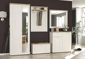 Vešiak na stenu KELIES, borovica Andersen / dub Artisan