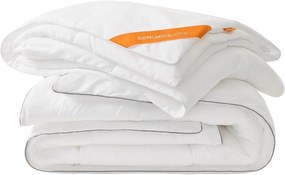 Sada 2 ks přikrývek DUVET 2v1 200x200 cm bílá