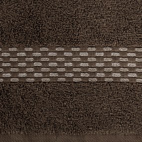 BAVLNENÝ UTERÁK RIVA SADA 3KS 70X140 CM HNEDÁ