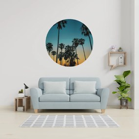 120x120cm Palmy 2 - textilná nálepka na stenu Veľkosť: 100 cm
