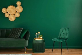 Zelená čalúnená stolička MADISON