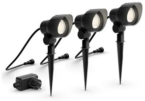 Philips -SADA 3x LED Vonkajšie bodové svietidlo GARDENLINK LED/6W/230V 2700K IP44