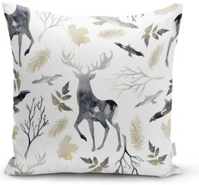 Súprava 4 vianočných obliečok na vankúš a behúň na stôl Minimalist Cushion Covers Christmas Forest