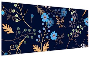 Obraz - Jesenné kvety (120x50 cm)