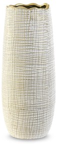 Dekoračná váza SELMA 14x33 CM BIELA