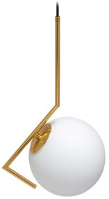 Toolight, Závesné stropné svietidlo 1xE27 APP429-1CP, zlatá-biela, OSW-00901